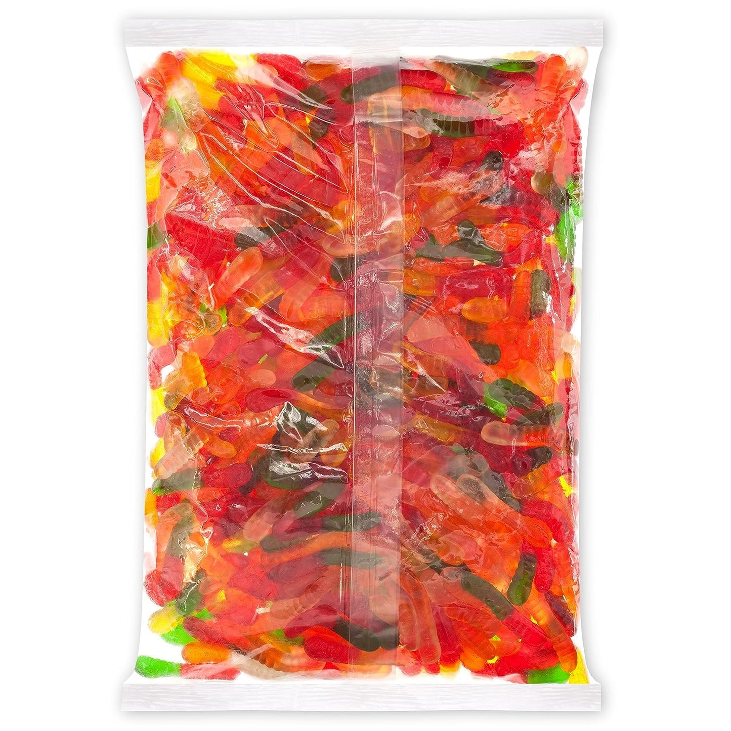 Albanese World's Best Mini Assorted Fruit Gummi Worms, 5lbs of Candy